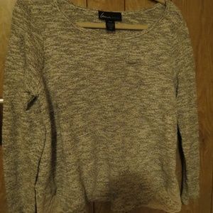 Lane Bryant Gray Scoop Sweater Size 14/16 (1X)